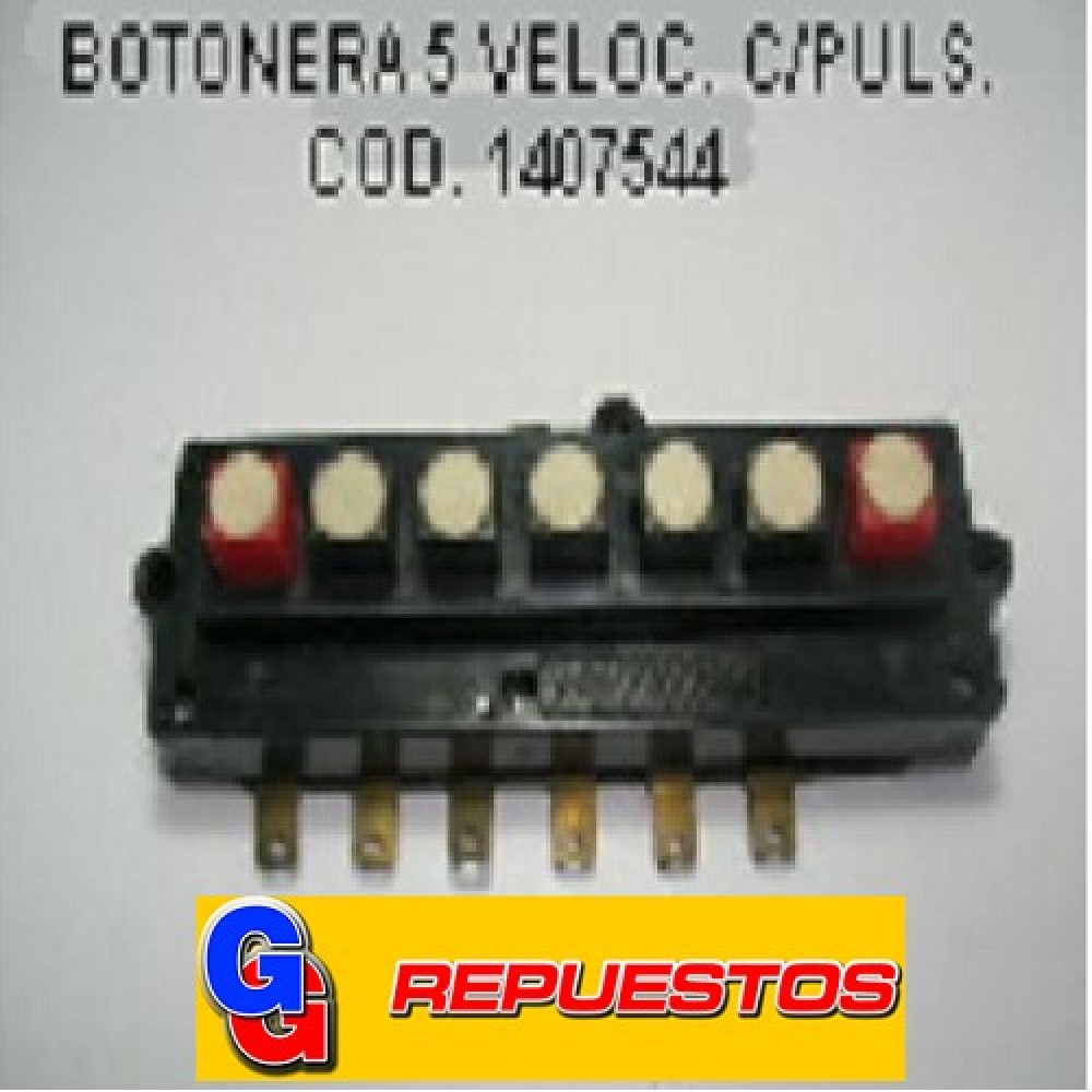 BOTONERA LICUADORA 5 VELOCIDADES C/PULSADOR