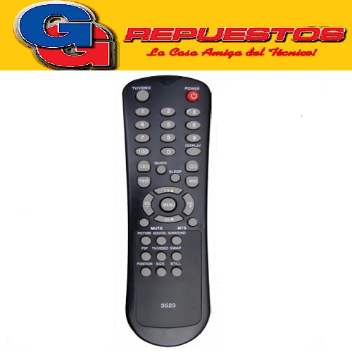 CONTROL REMOTO TV ADMIRAL  MP1369 3523