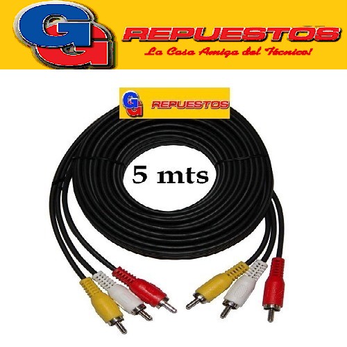 CABLE RCA A RCA X3  5 MTS