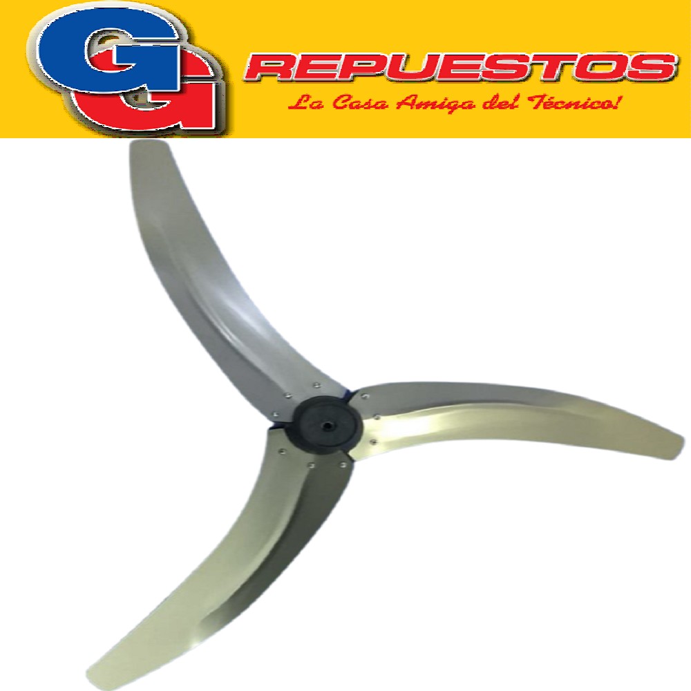 HELICE 26  EJE 12.70mm AVION 3 ASPAS PALAS METALICAS VENTILADOR