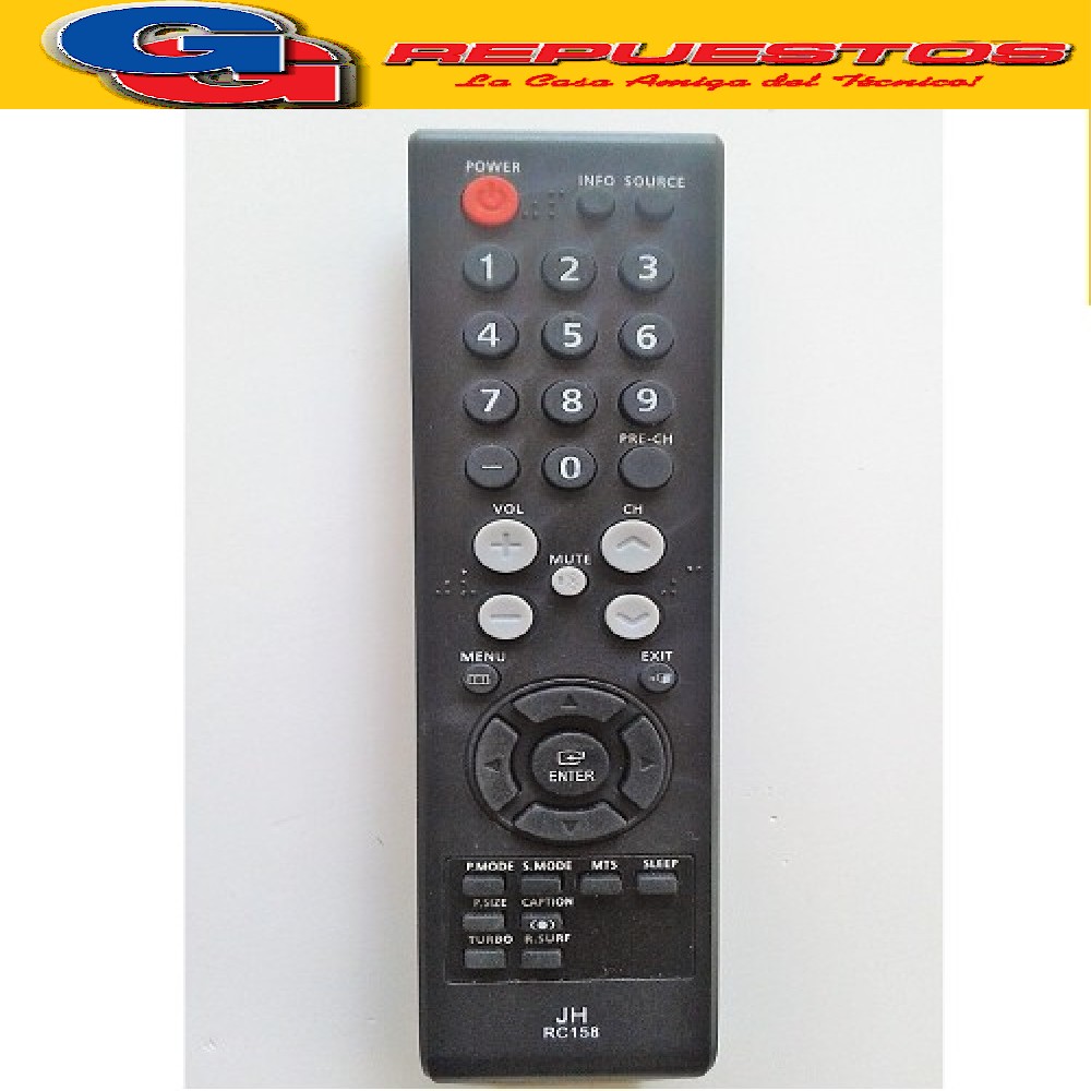 CONTROL REMOTO TV COMPATIBLE CON SAMSUNG 2967 LINEA VERDE
