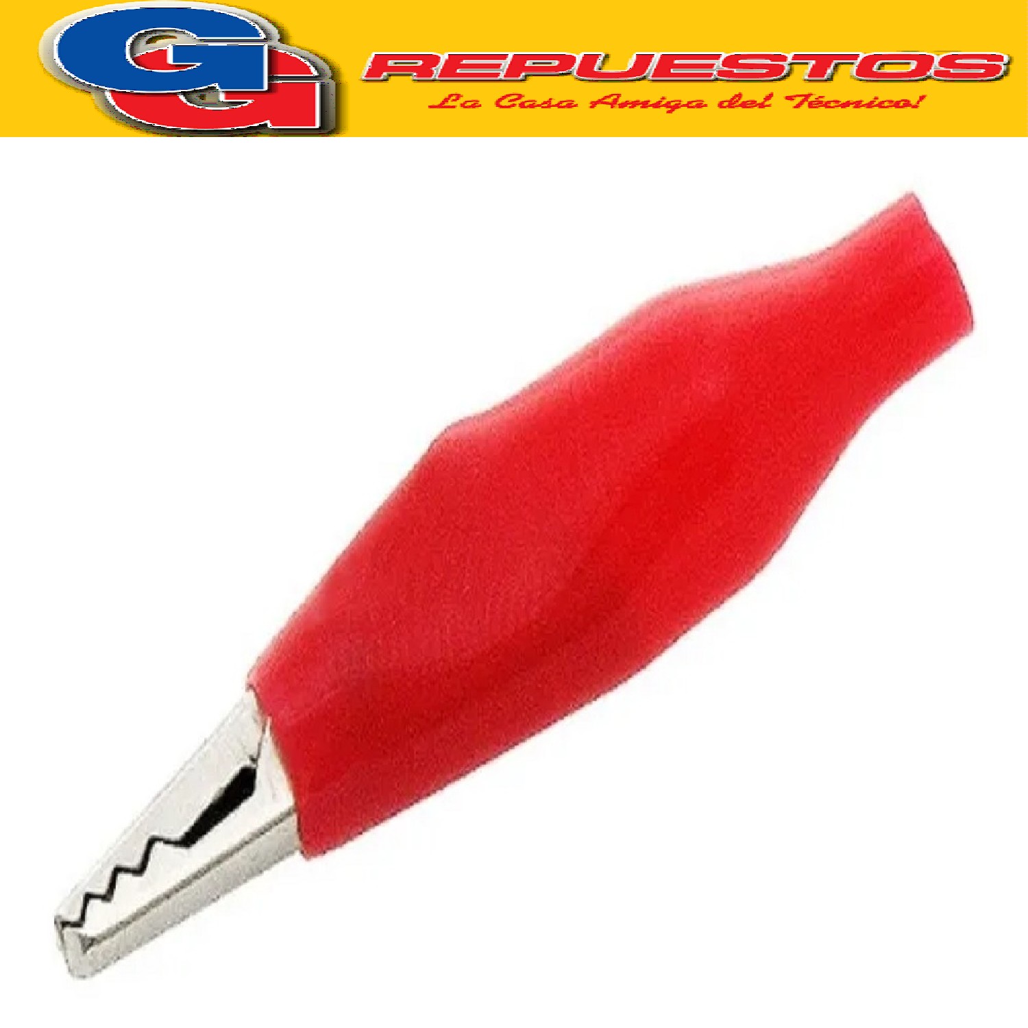 PINZA_FICHA COCODRILO 46MM ROJO