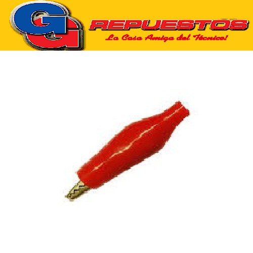 PINZA COCODRILO 50MM ROJO