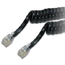 CABLE ESPIRAL TELEFONICO 8MT NEGRO