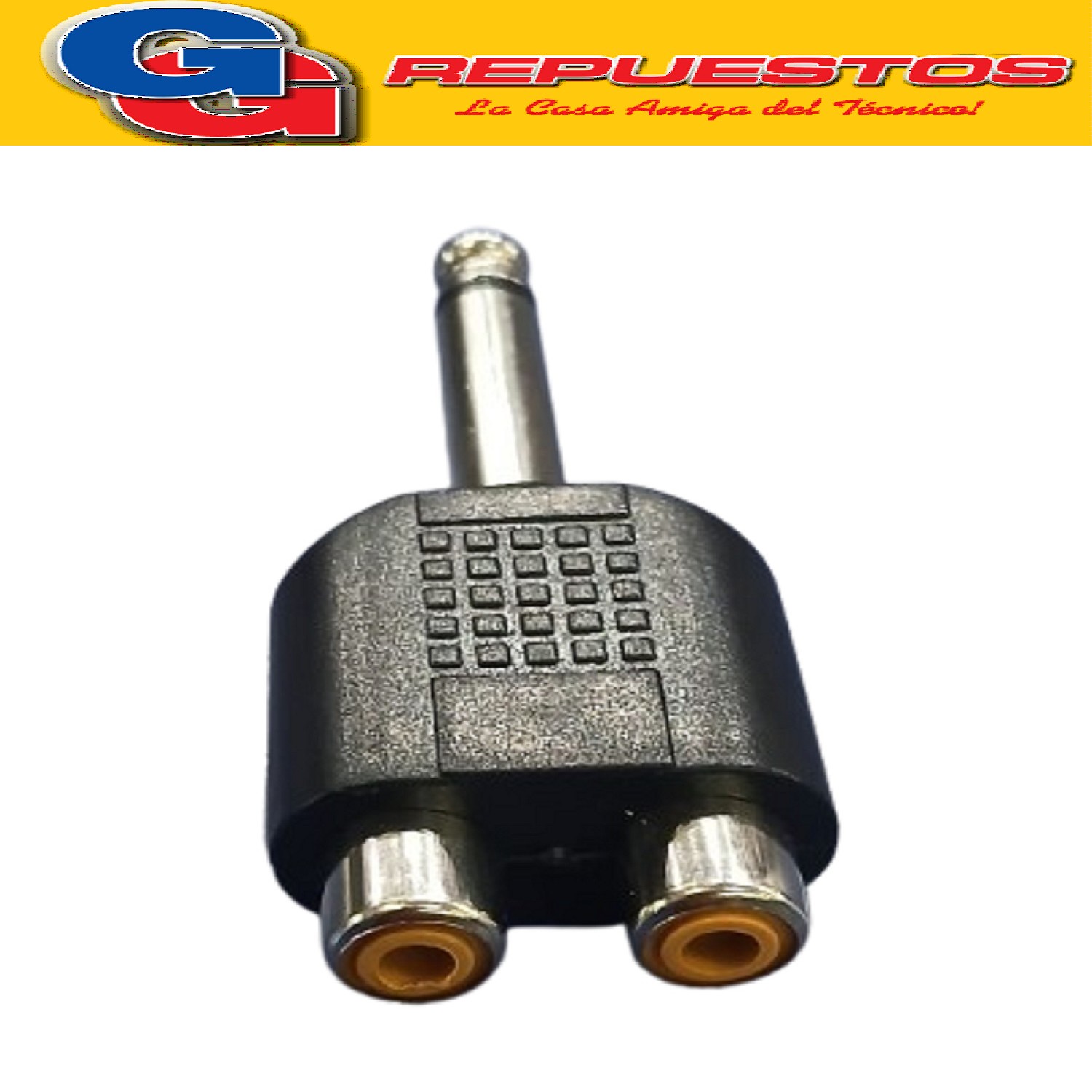 ADAPTADOR PLUG 6.5 MONO - 2 HEMBRA RCA