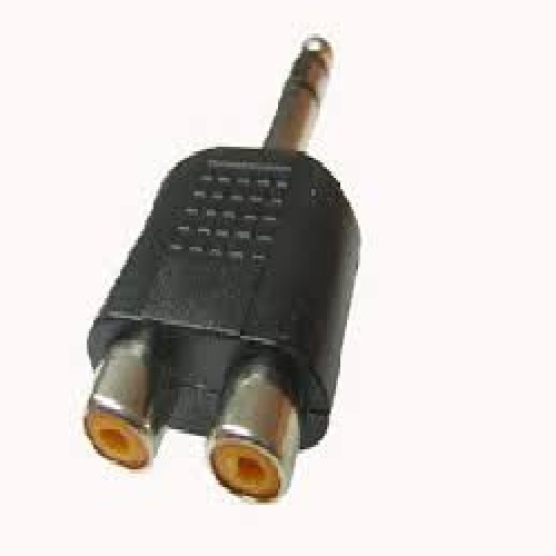 ADAPTADOR PLUG 6.5 ESTEREO - 2 HEMBRA RCA