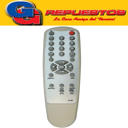 CONTROL REMOTO TV ADMIRAL (2755) 12755 LINEA VERDE