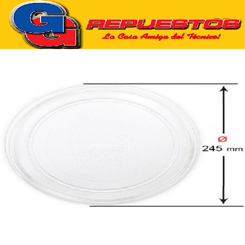 PLATO MICROONDAS DIAMETRO 245mm -181-151 LISO