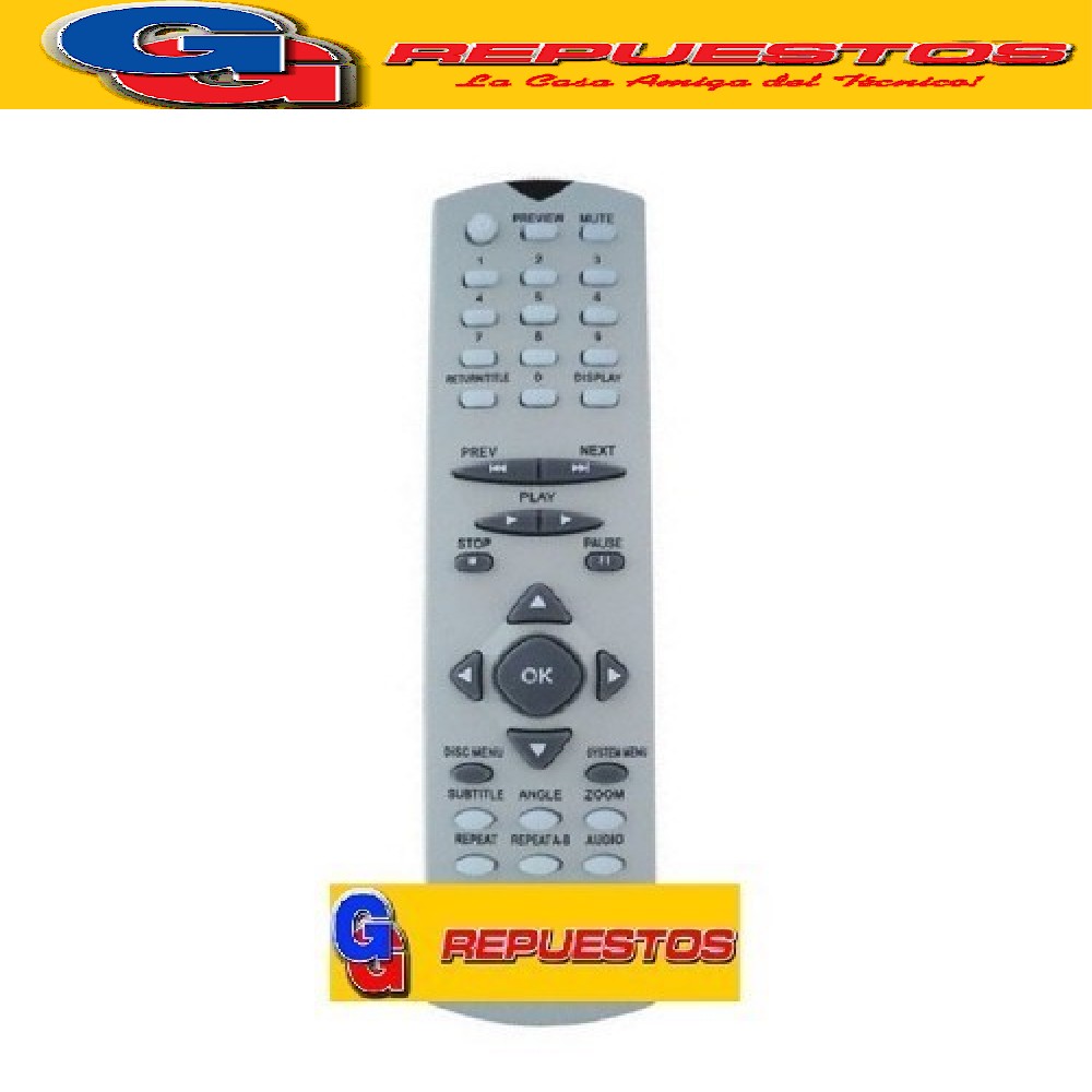 CONTROL REMOTO DVD ADMIRAL/MAGNAVOX D812-DVD812 (2795)