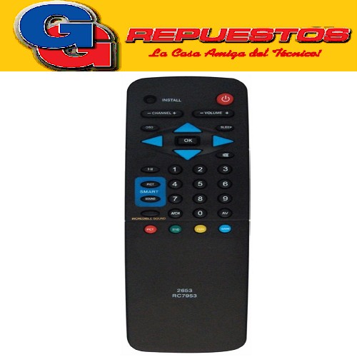 CONTROL REMOTO TV PHILIPS RC7953 (2653) MP1070
