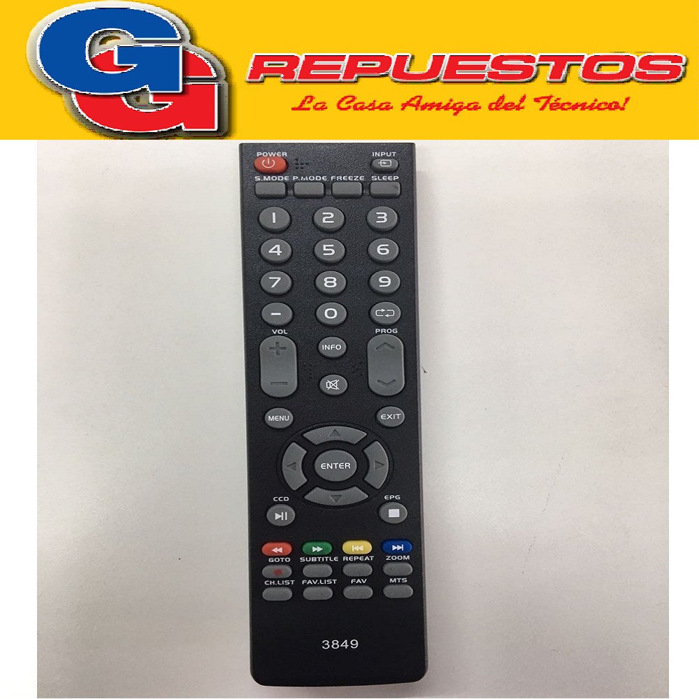 CONTROL REMOTO LED TOP HOUSE 3849 6849 L493