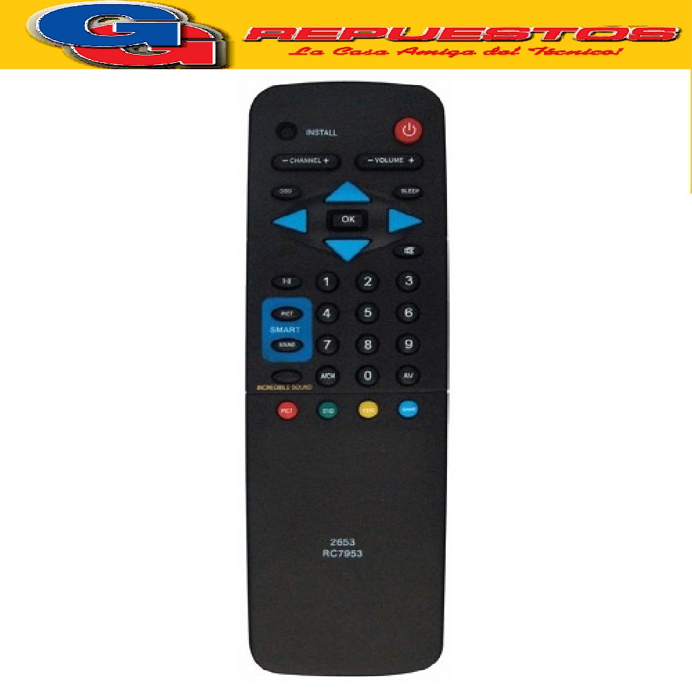 CONTROL REMOTO TV RC7953 COMPATIBLE CON PHILIPS SAMSUNG 2653