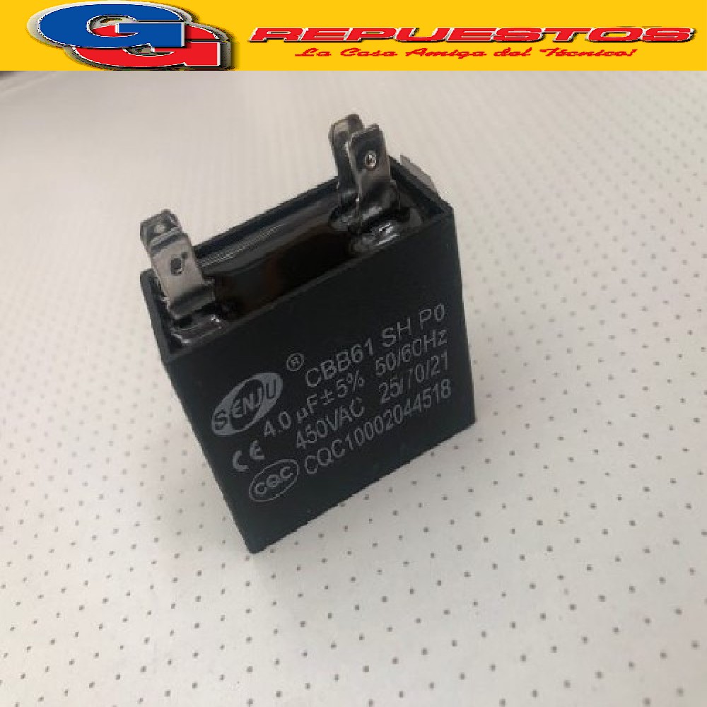 CAPACITOR 3.5uf  X 450V CUADRADO CON PALAS