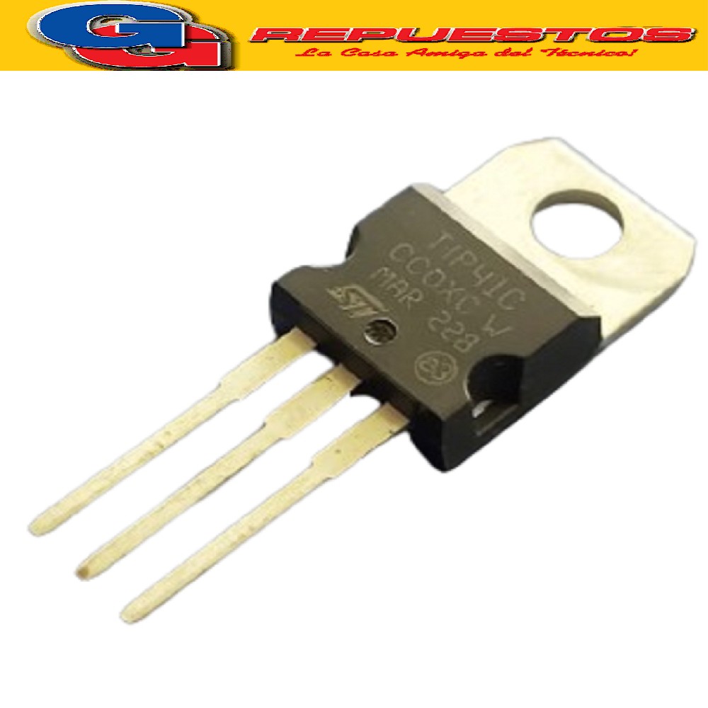 TIP41C TRANSISTOR NPN SGS ( 55V/ 6A - 65W )