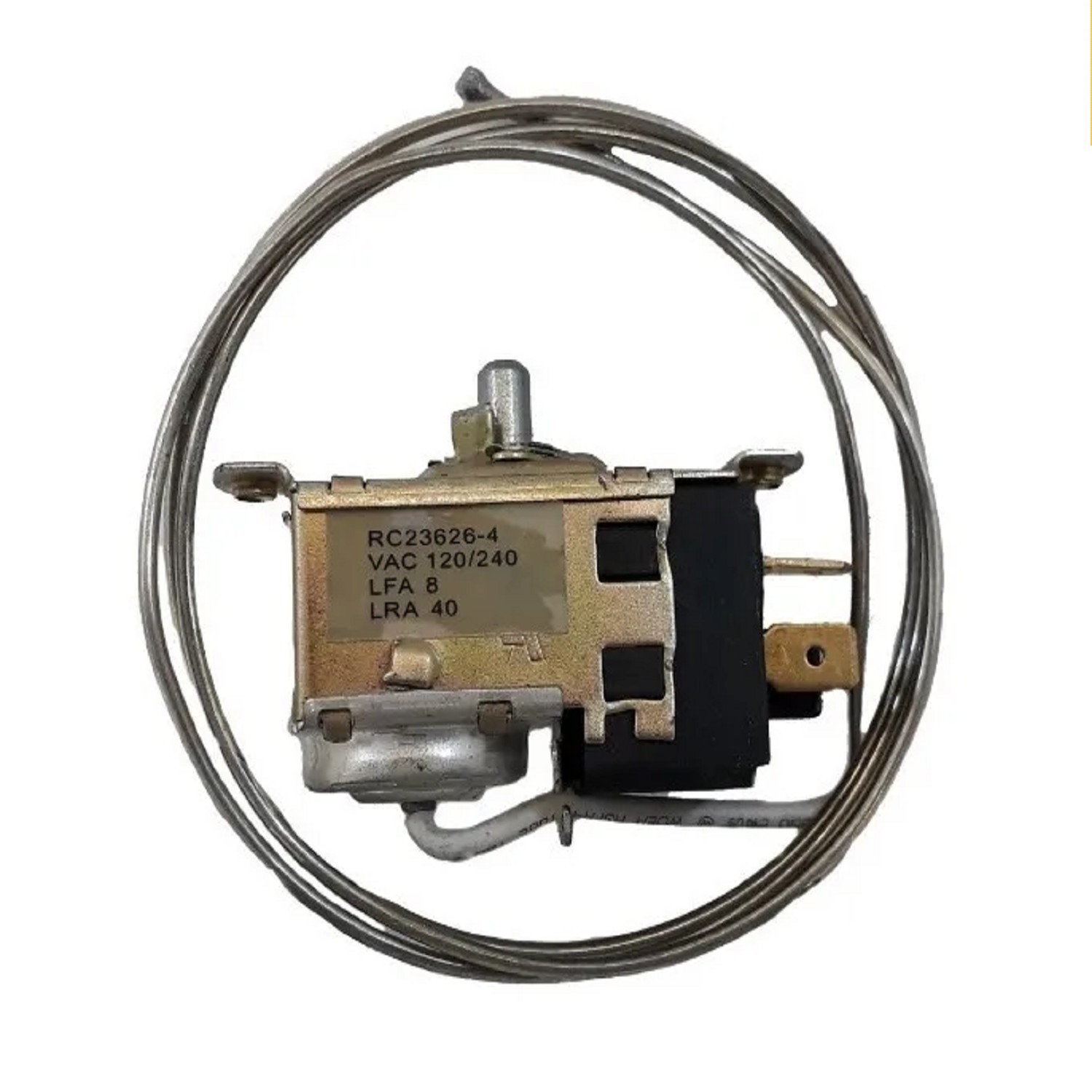 TERMOSTATO TIPO RC 23626-4S / 2 FRIOS / REEMP. TF9 KENT- 3
CONTACTOS EJE REDONDO (+3.5-13.5_-17.6_-22) CAPILAR 0.9 RC-22872