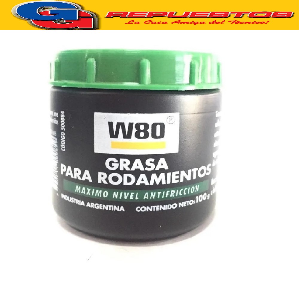 GRASA PARA RODAMIENTO W80 100 g
