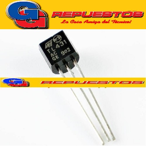 KA431 / TL431 / TL431CLP /  TL431ACLP / LM431 / AS431 / TL431ACZ CIRCUITO INTEGRADO ZENER PROGRAMABLE 2.5VA36V / 100MA / 0.22R / +-2%