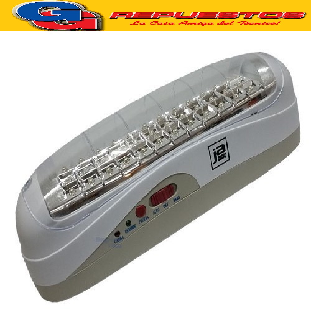 LUZ DE EMERGENCIA CON 30 LEDS SMD JA3S30 MAXIMA AUTONOMIA DE 24 HS LED DE ALTA POTENCIA