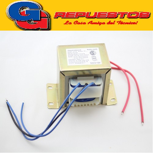 TRANSFORMADOR 12V 1.5A 1500MA