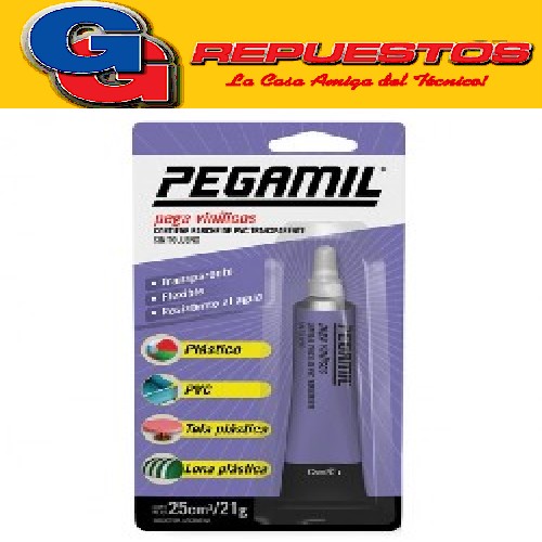 PEGA VINILICOS X 25g PARA PILETAS PEGAMIL- PEGA PLASTICOS PVC
