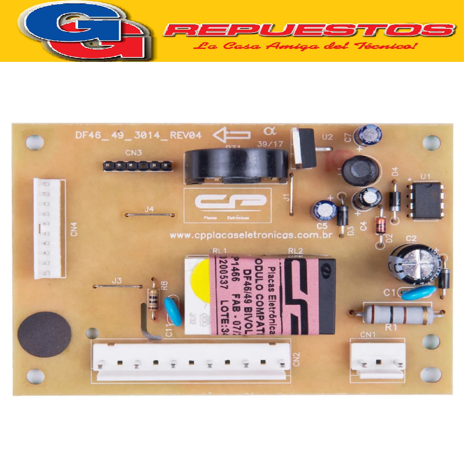 PLAQUETA HELADERA CONTROL 220V ELECTROLUX DF43-DF48-DFW48-   DW48X PLACA ELECTRONICA DE POTENCIA MARCA CP COPIA BRASILERA MUY BUENA CALIDAD REEMPLAZA PLAQUETA DE CONTROL NACION.ELECTROLUX DF43-DF48-DF48X-DFW48-DW48X
(UNIDAD DE CONTROL/PLACA ELECTRONICA COMPLETA)
64800225 (ELECTROLUX ARG.) (Descong.c/7hs)
Cod.Original 5205964 (ELECTROLUX) 70291215_PLACAPOTENCIACON CAJA 220VHET 70200537 (ELECTROLUX)Produttore: CP Electronica Brasil