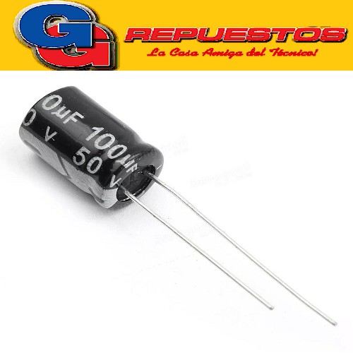 CAPACITOR ELECTROLITICO 100uFX50V Rad. (8x14mm) 105ºC