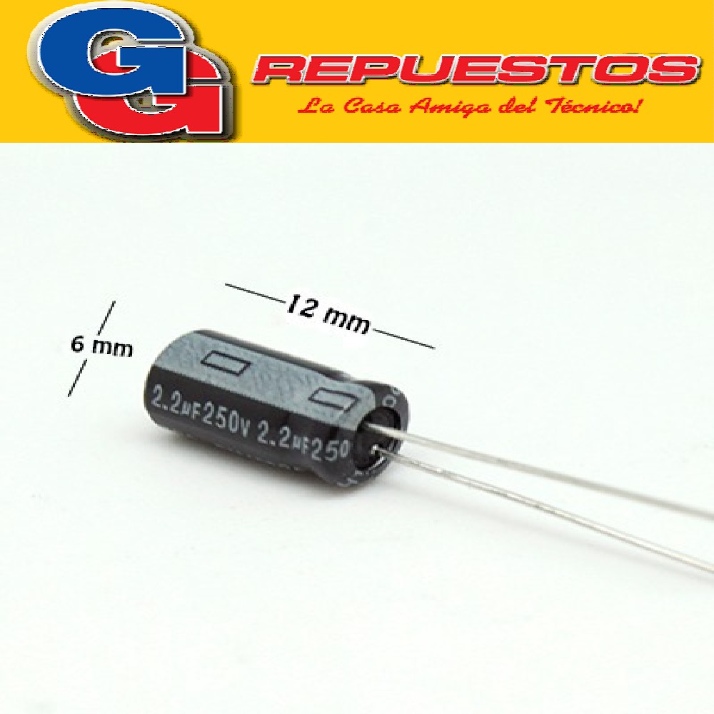 CAPACITOR ELECTROLITICO 2.2uFX250V RADIAL