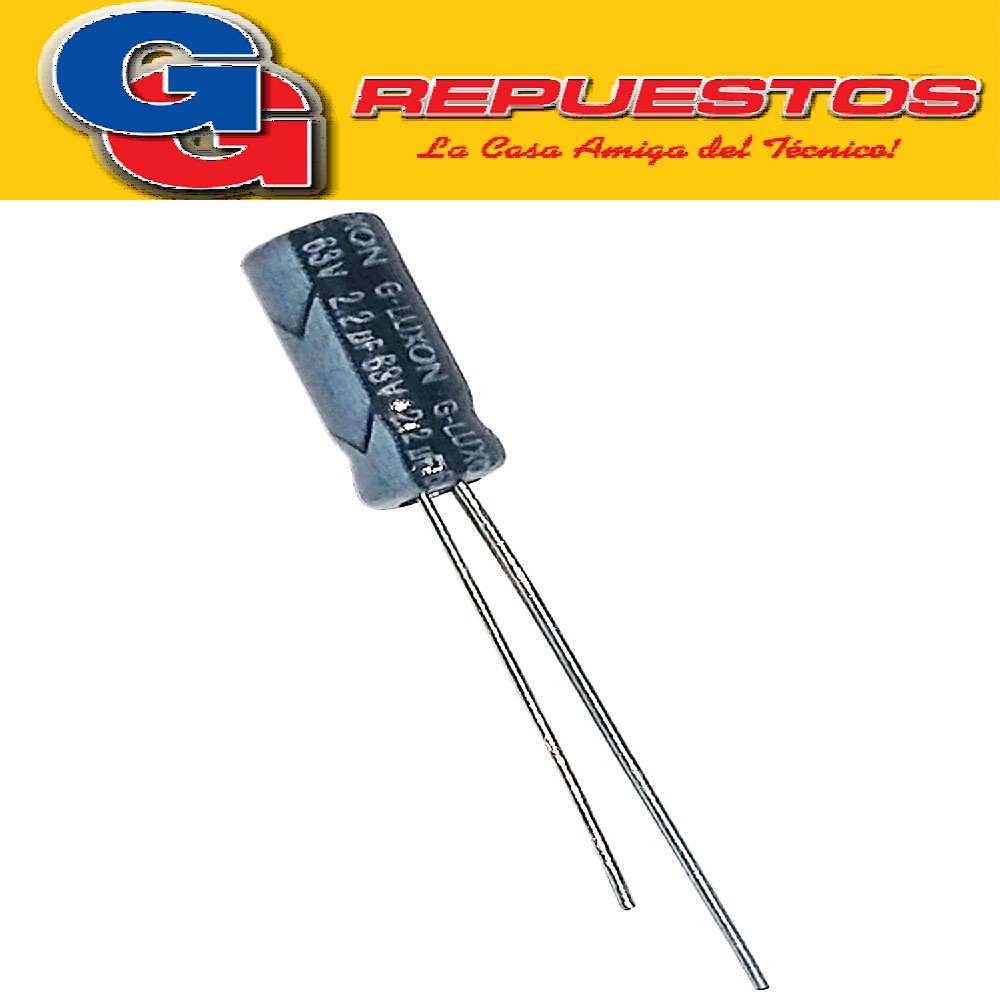 CAPACITOR ELECTROLITICO 2.2uFX63V RADIAL (5 x 11mm)