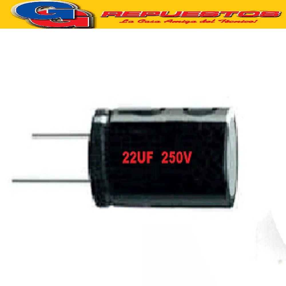 CAPACITOR ELECTROLITICO 22uFX250V RADIAL