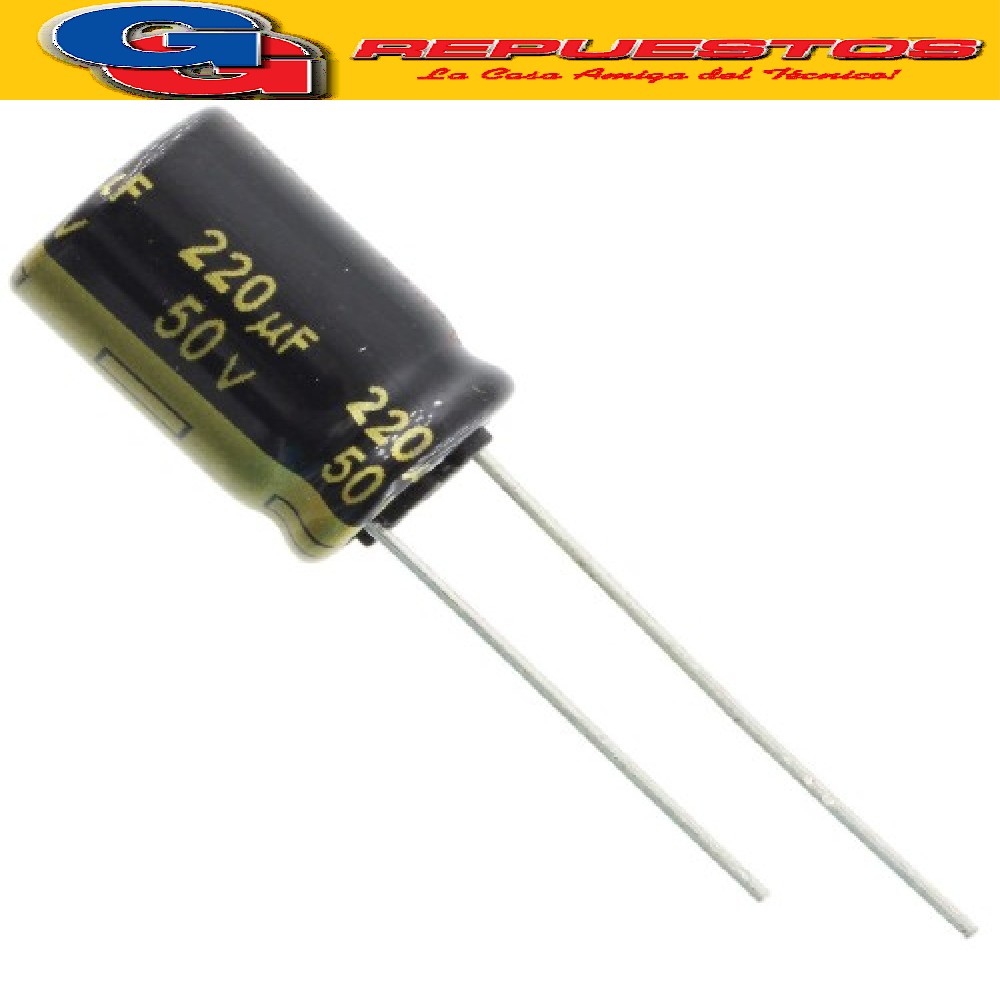 CAPACITOR ELECTROLITICO 220uFX50V Rad. (10x16mm) 105ºC