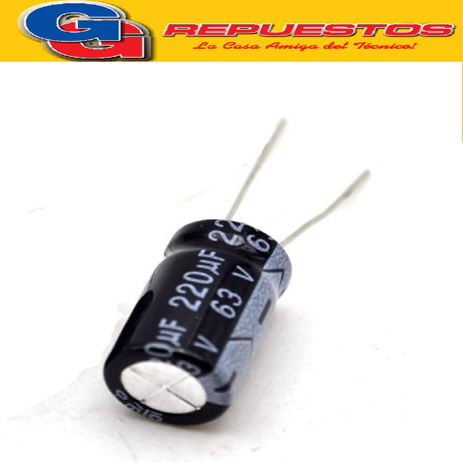 CAPACITOR ELECTROLITICO 220uFX63V Rad. (10x16mm) 105ºC