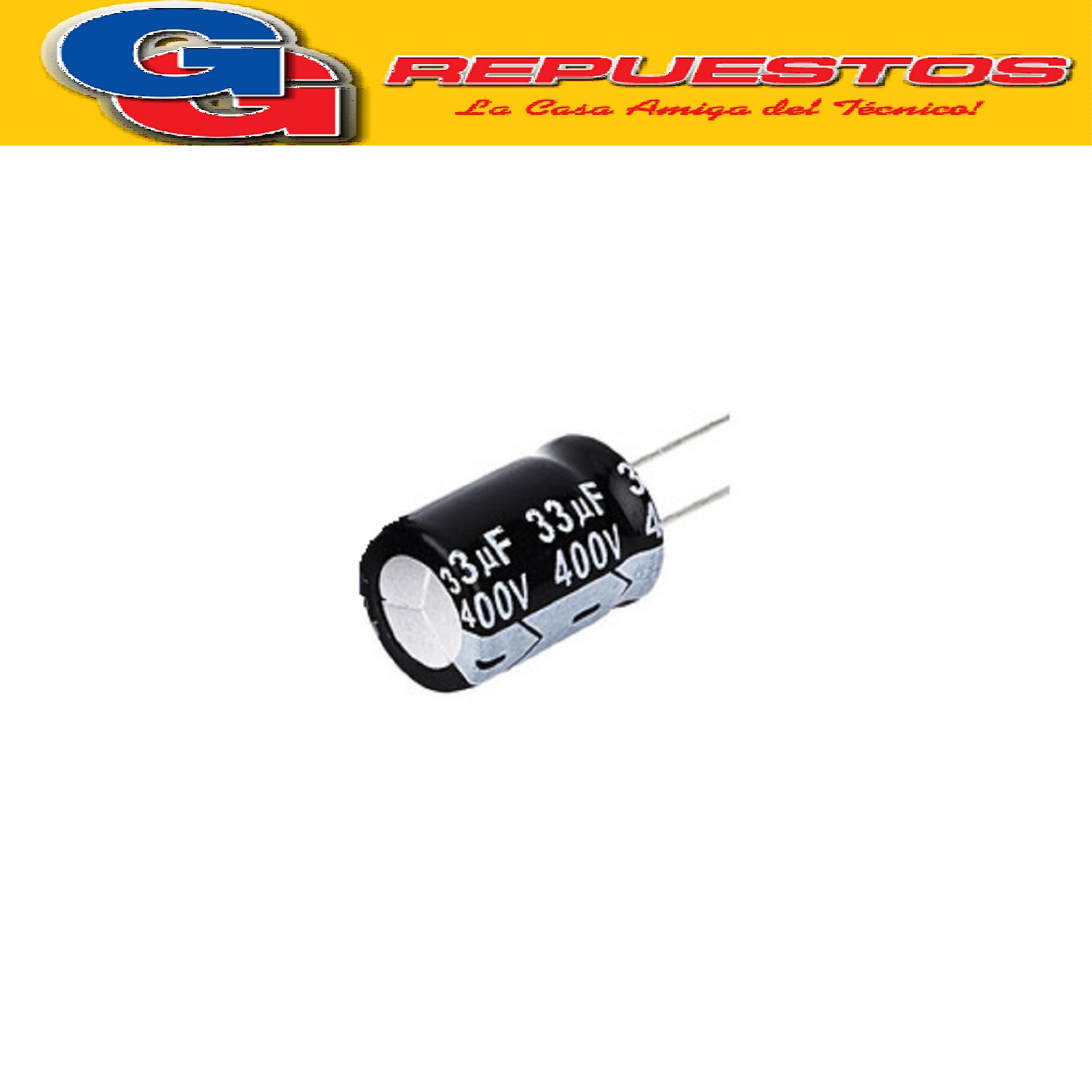 CAPACITOR ELECTROLITICO 330uFX400V (30x40mm) Blindado