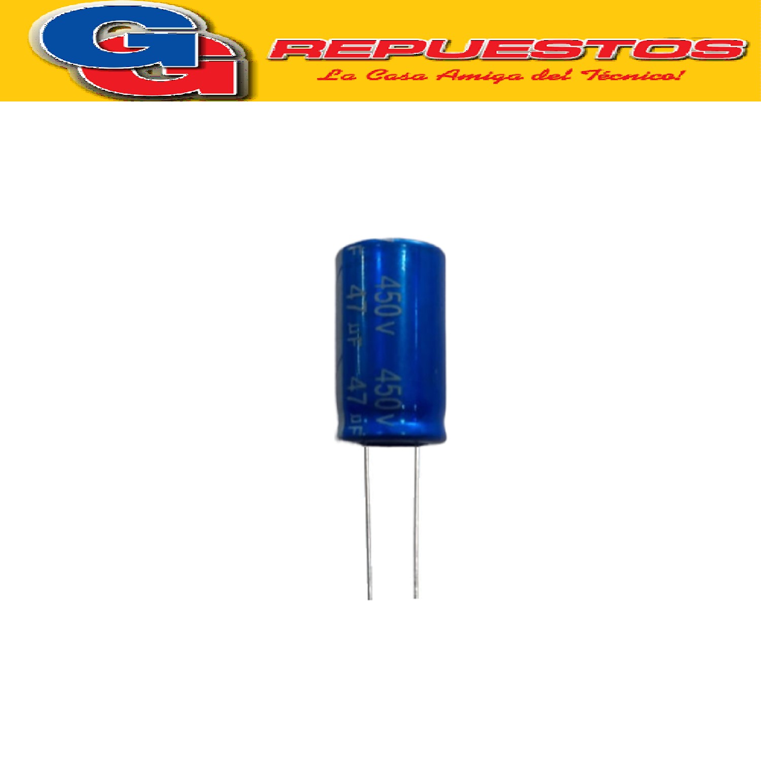 CAPACITOR ELECTROLITICO 47uFX450V RADIAL (16X25MM) 105°C