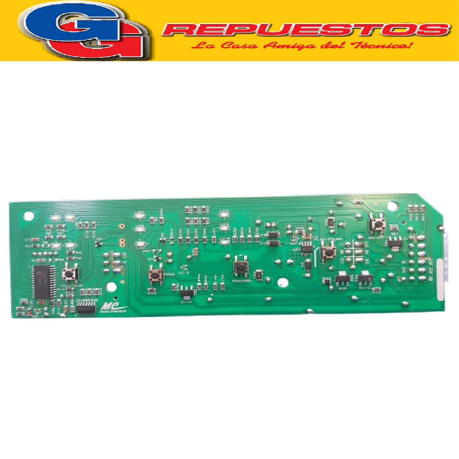 PLAQUETA LAVARROPAS TIPO GAFA GLAV 6100 (Programix 6100)-GLA V 6000 7000 MODELO VIEJO ELECTROLUX ELAV 8450 1 FICHA Y 2 FICHAS TIPO MC PLACA DIGITAL PROGRAMMING 6.5 PLACA DE MANDOS GAFA GLAV 6100-GLAV 7000-6500