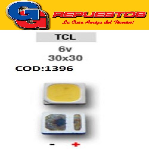 LED PANTALLA 6V 30X30 BACKLIGHT PARA TCL NUEVO