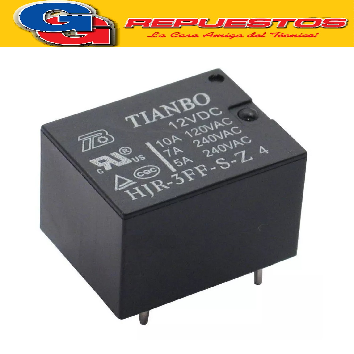 RELE RELAY BOBINA HJR3FF-24V (1600E); 10A 240V 1INV. (HRS4H- S-DC24V) 5 PATAS