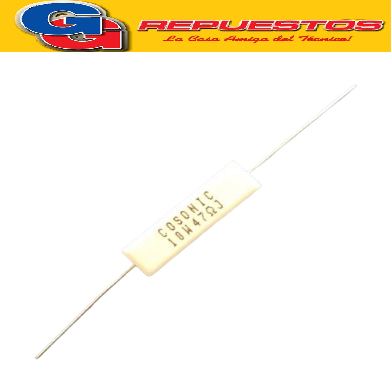 RESISTENCIA CERAMICA 10W 5% 47E 47R