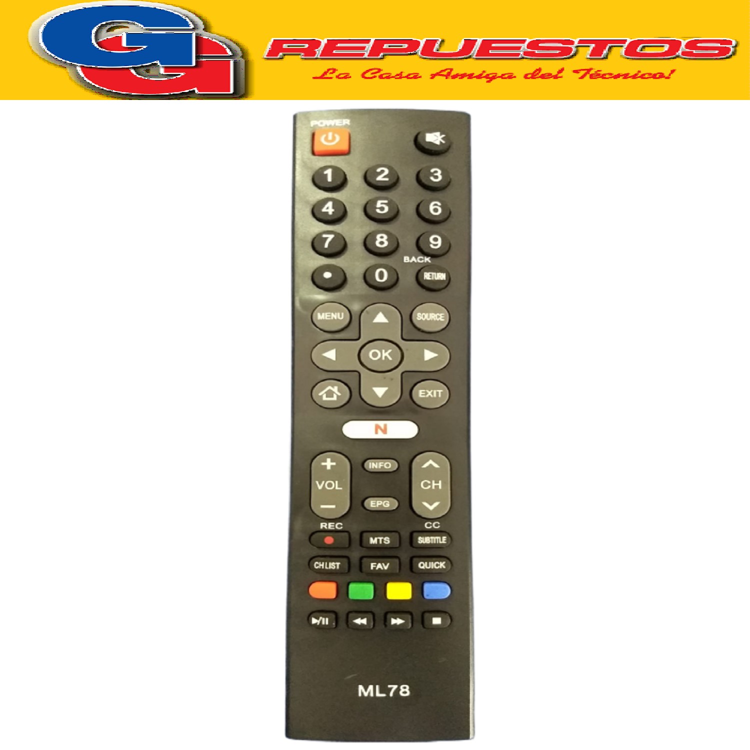 CONTROL REMOTO LCD LED SMART BGH KODAK SKYWORTH TELEFUNKEN   RCA TOP HOUSE L552