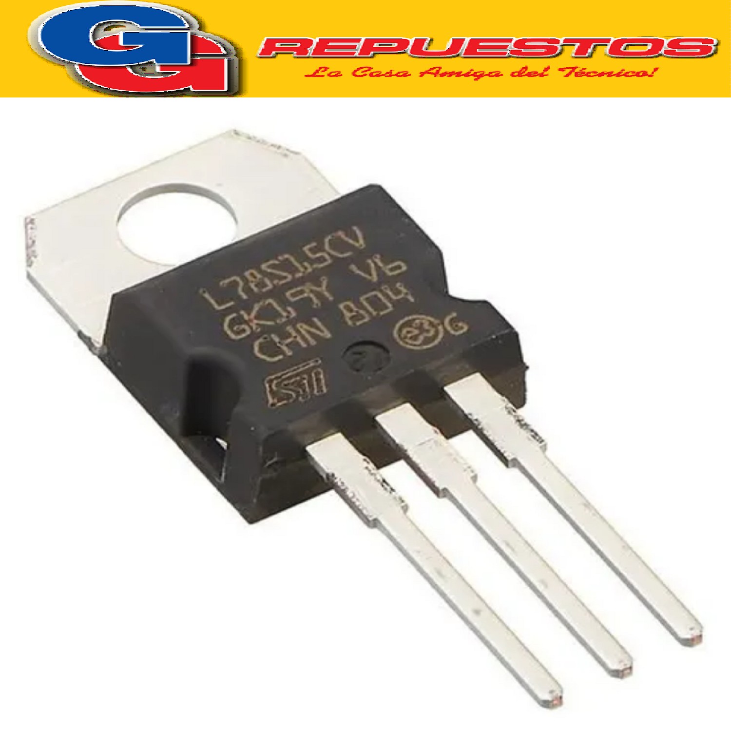 5x Régulateurs De Tension 7815 - 15V, 1.5A - Boîtier TO220 - Pour Alimentations Et Circuits Électroniques
