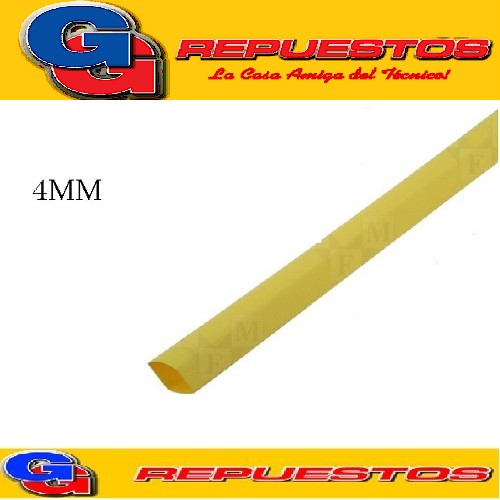 SPAGHETTIS TERMOCONTRAIBLE Ø-4MM AMARILLO X METRO