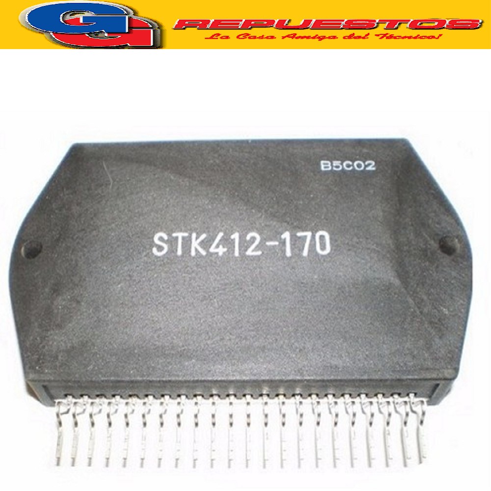 STK412-170SYO CIRCUITO INTEGRADO AMPLIFICADOR DE AUDIO ESTER EO 2x180W ORIGINAL