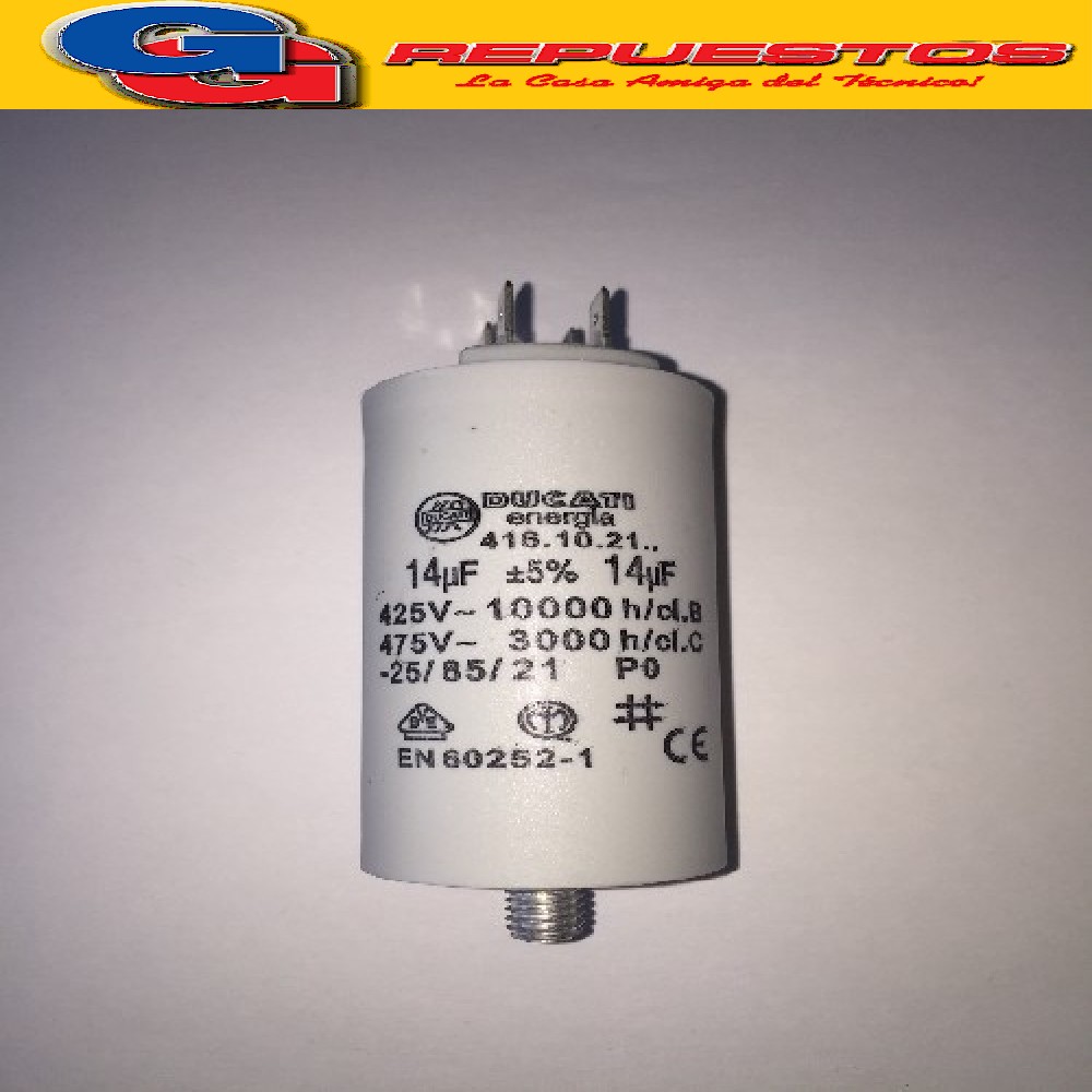 CAPACITOR 14uF CILINDRO C/TORNILLO LAST ONE.