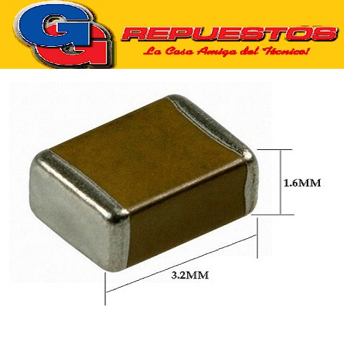 CAPACITOR CERAMICO SMD (1206) 1uFX25V Y5V