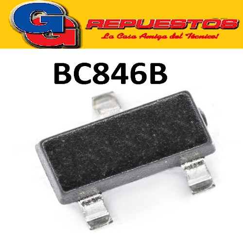 BC846B TRANSISTOR NPN BIPOLAR 100MA  65V 250MW (SOT-23) SMD