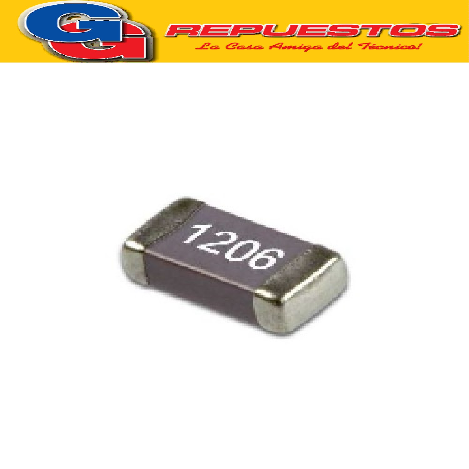 CAPACITOR CERAMICO SMD (1206) 3300pF X7R x 50V