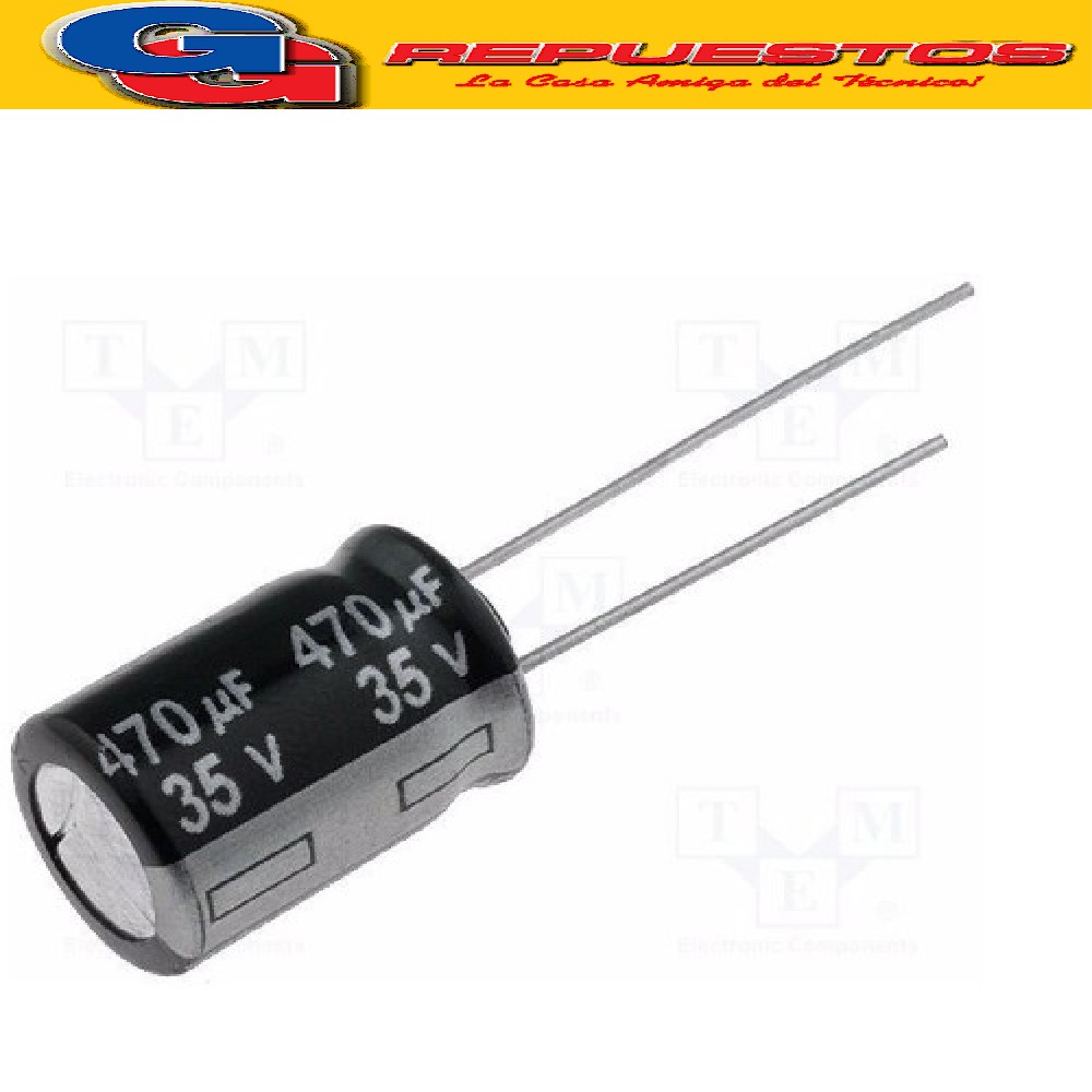 CAPACITOR ELECTROLITICO 470UFX35V RADIAL (10 x 16mm)