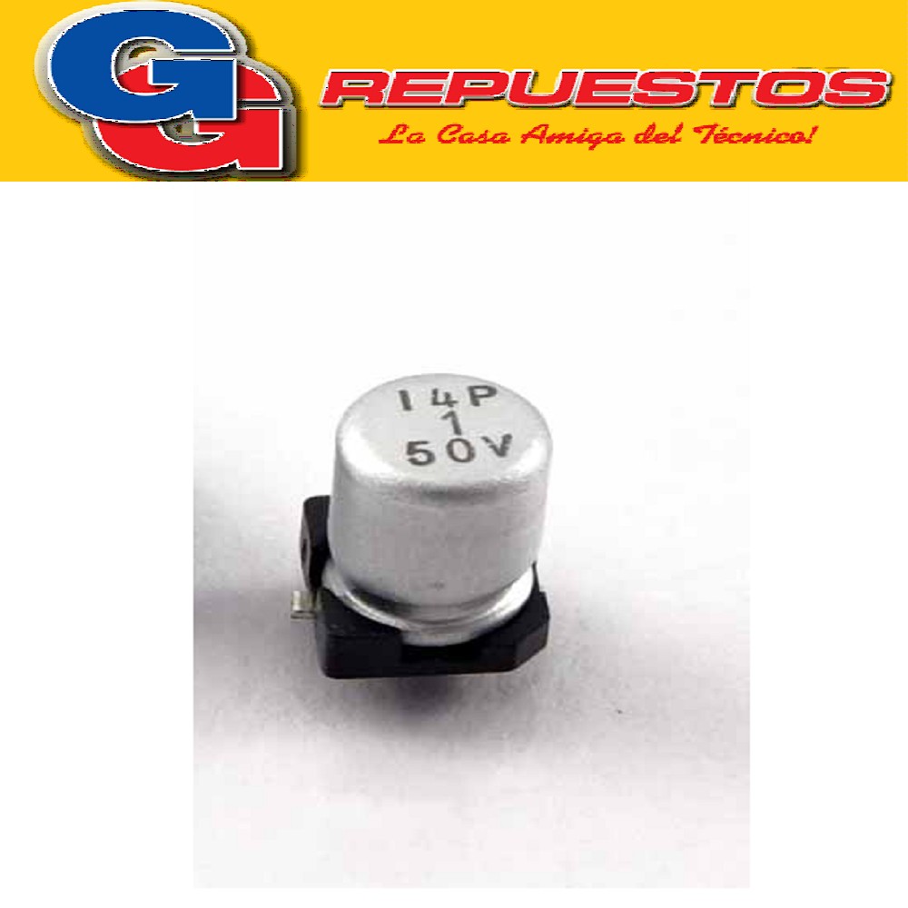 CAPACITOR ELECTROLITICO SMD 1uFX50V (4 x 5.4mm)