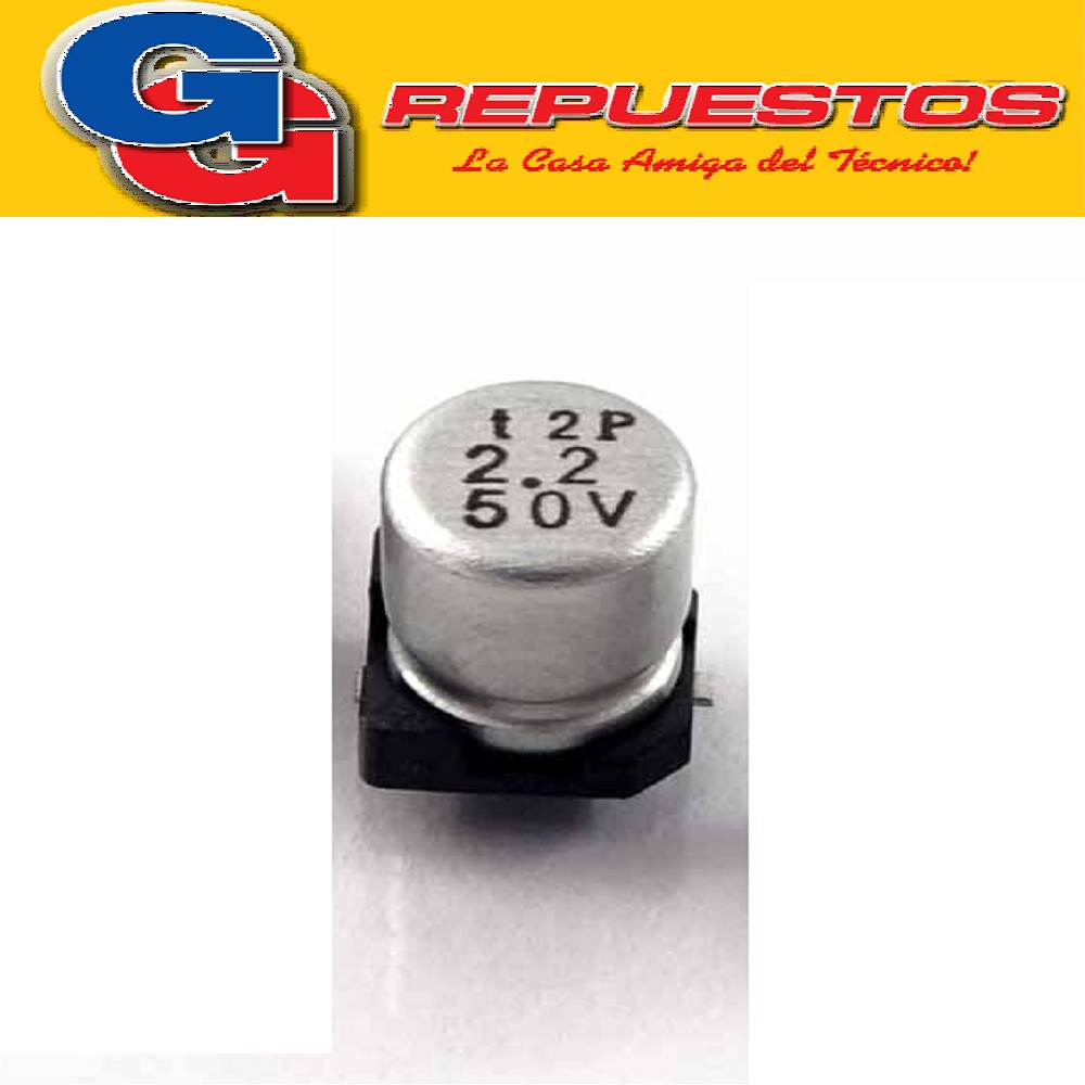 CAPACITOR ELECTROLITICO SMD 2.2uFX50V (4 x 5.4mm)