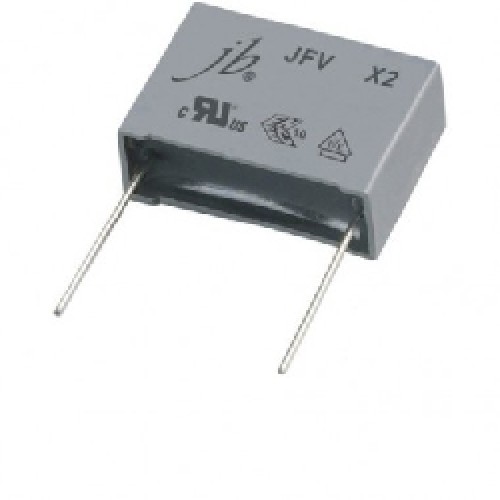 CAPACITOR POLIPROPILENO Metalizado 0.47uFX275VAC (X2) P=22.5 mm 474 LARGO 9.7 mm