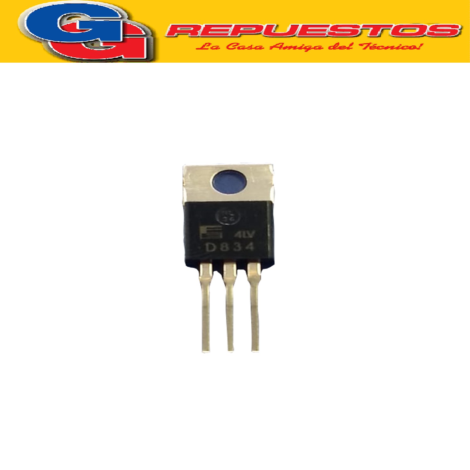 TRANSISTOR NPN 2SD834 (250V/4A/25W)